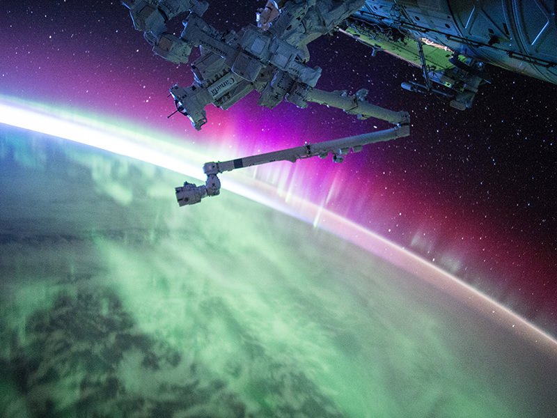 Northern Lights Captured from the ISS